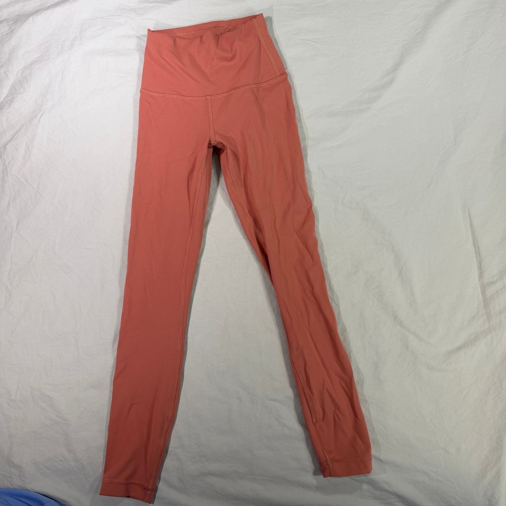 Lululemon Align High-Rise Pant 25 Nulu Leggings Terracotta Pink LW5CQDS Size 0